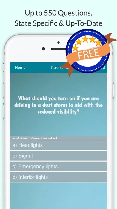 Capturas de tela do California DMV Test