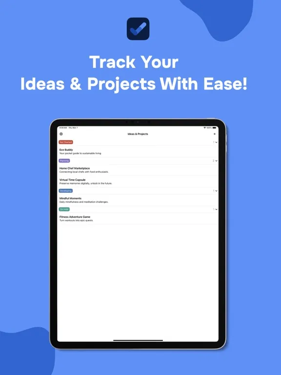 Zrzuty ekranu Ideaful: To-do list & Notes iPad 