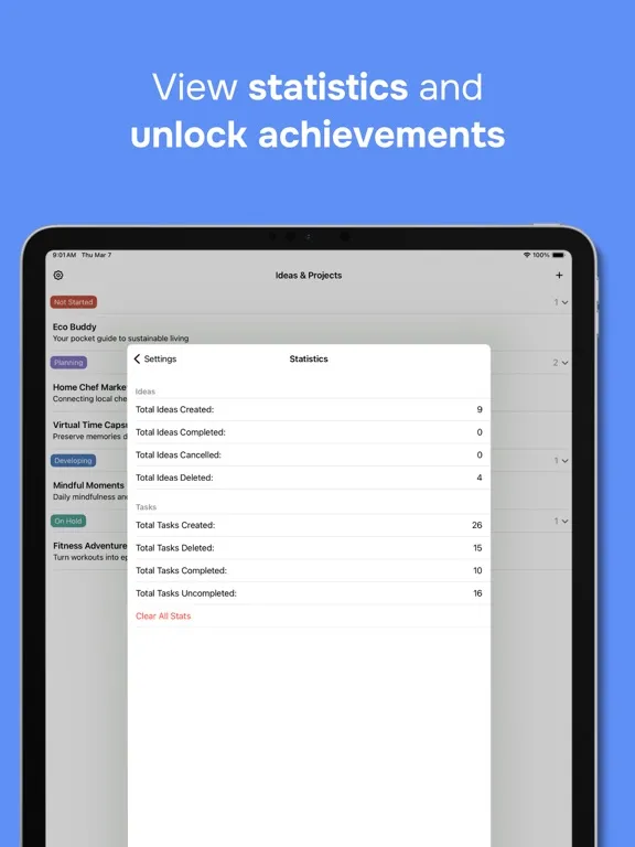 Zrzuty ekranu Ideaful: To-do list & Notes iPad 