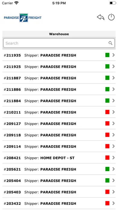 Tangkapan layar Paradise Freight