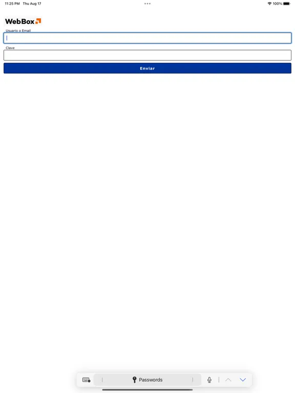 WebBox © iPad  Screenshots