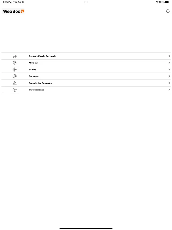 WebBox © iPad  Screenshots