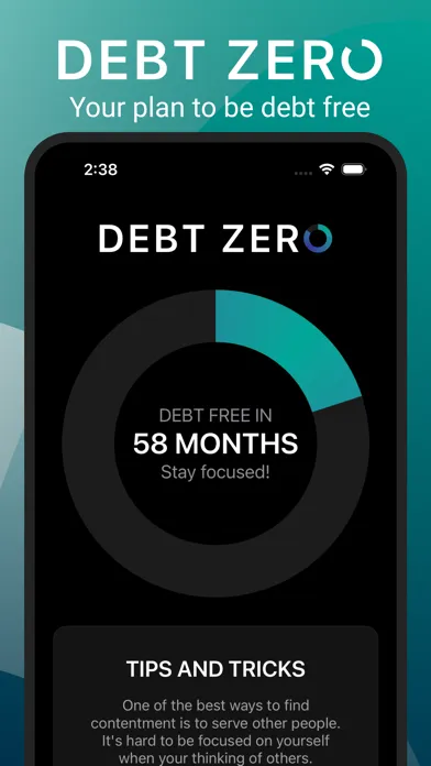 Zrzuty ekranu Debt Zero