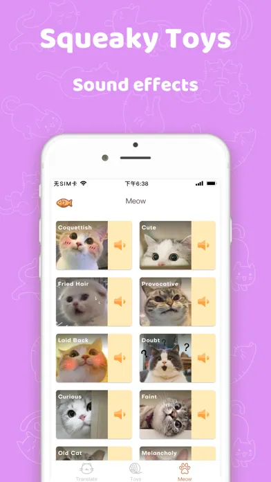 Cat Translator: Meow Language سکرین شاٹس