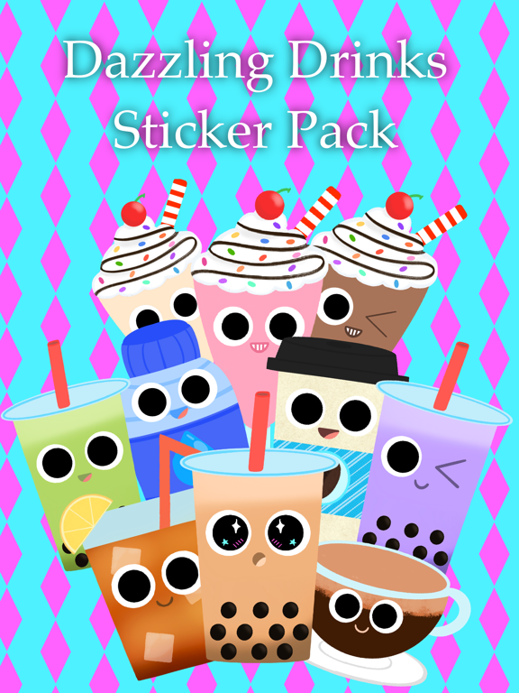 Capturas de pantalla de Dazzling Drinks Sticker Pack iPad 