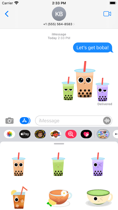 Capturas de pantalla de Dazzling Drinks Sticker Pack