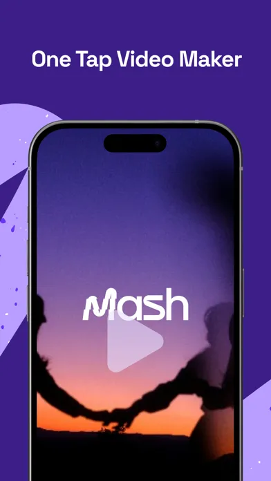 Capturas de pantalla de MASH: One-tap video maker