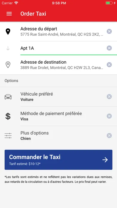 Capturas de pantalla de Champlain Taxi