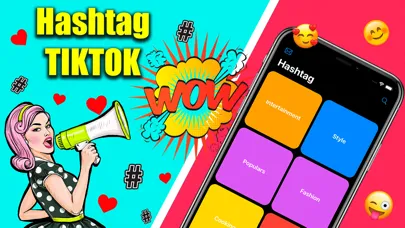 Capturas de tela do Tik Hashtags