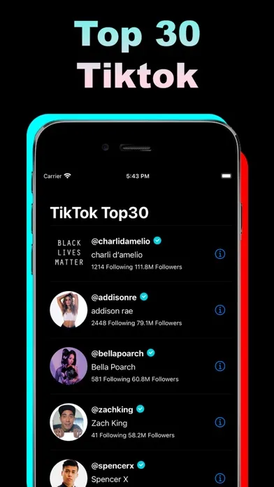 Capturas de tela do Tik Hashtags