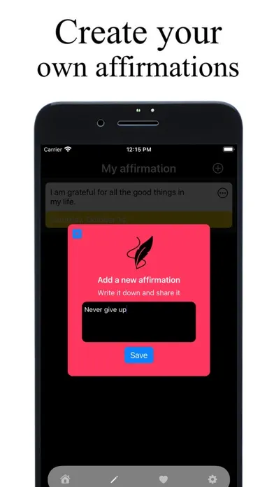 Capturas de pantalla de Positive affirmations+
