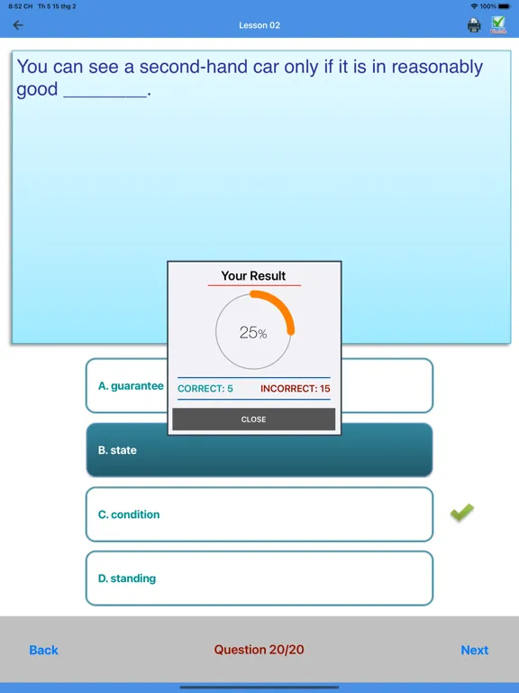 English Eval Comprehensive iPad  Ekran Görüntüleri