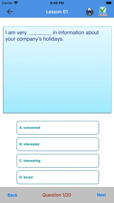 English Eval Comprehensive Ekran Görüntüleri
