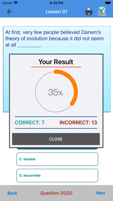 English Eval Comprehensive Ekran Görüntüleri