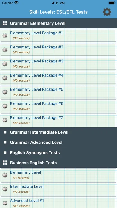 Skill Levels: ESL/EFL Tests Screenshots