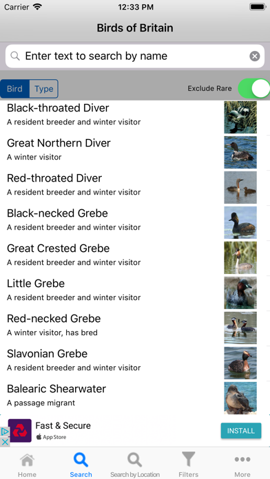Capturas de tela do Birds Of Britain