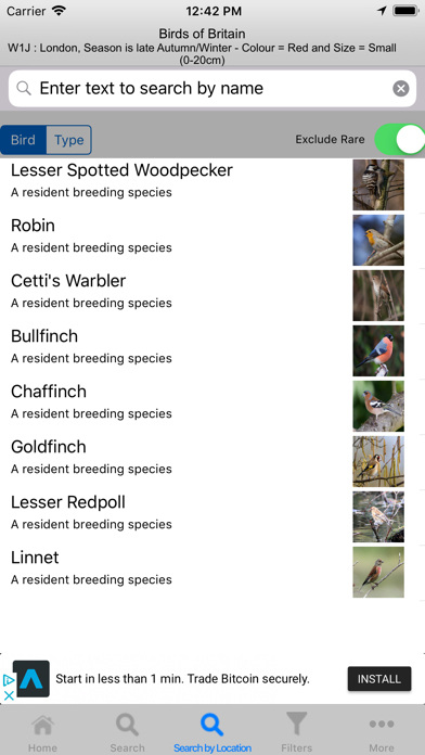 Capturas de tela do Birds Of Britain