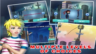 City Spider Swing-ing Free : Cool addictive world surfers escape game , the best bouncy app for boys and kids 스크린샷