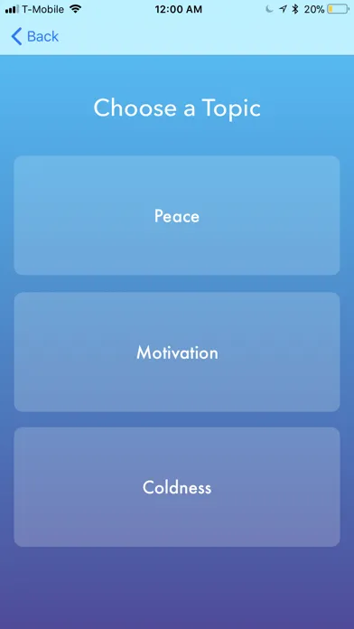 Screenshot di Impromptu Topic Generator