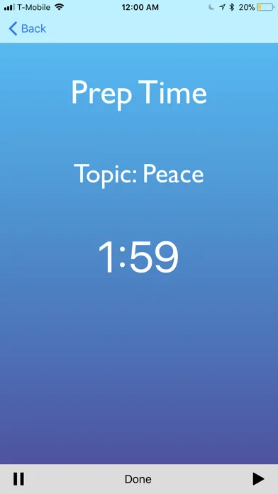 Screenshot di Impromptu Topic Generator