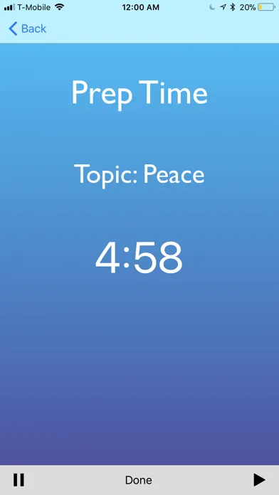 Screenshot di Impromptu Topic Generator