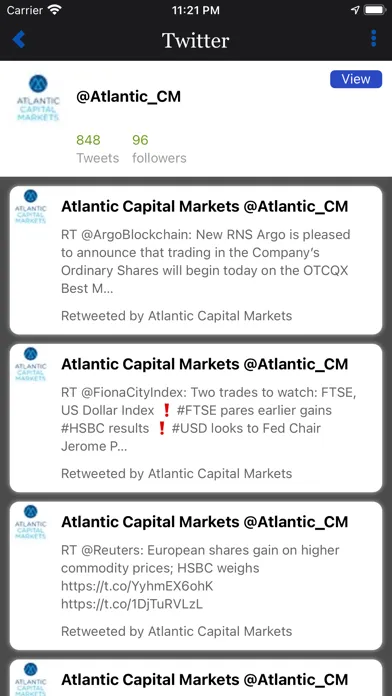 Atlantic Capital Markets سکرین شاٹس