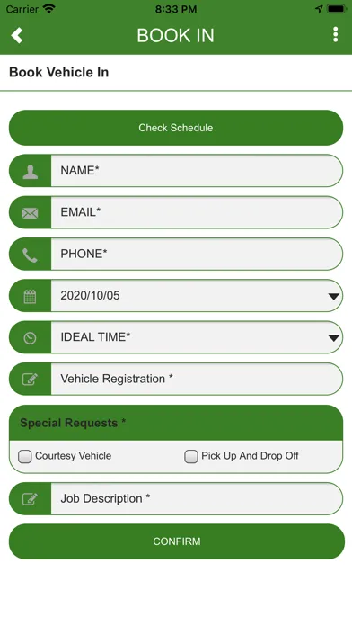 Ảnh chụp màn hình của CSG Automotive App