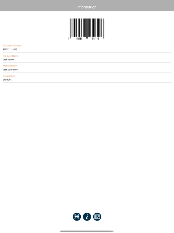 EAN Database iPad  Screenshots