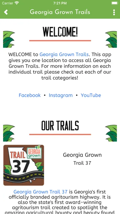 Georgia Grown Trails 스크린샷