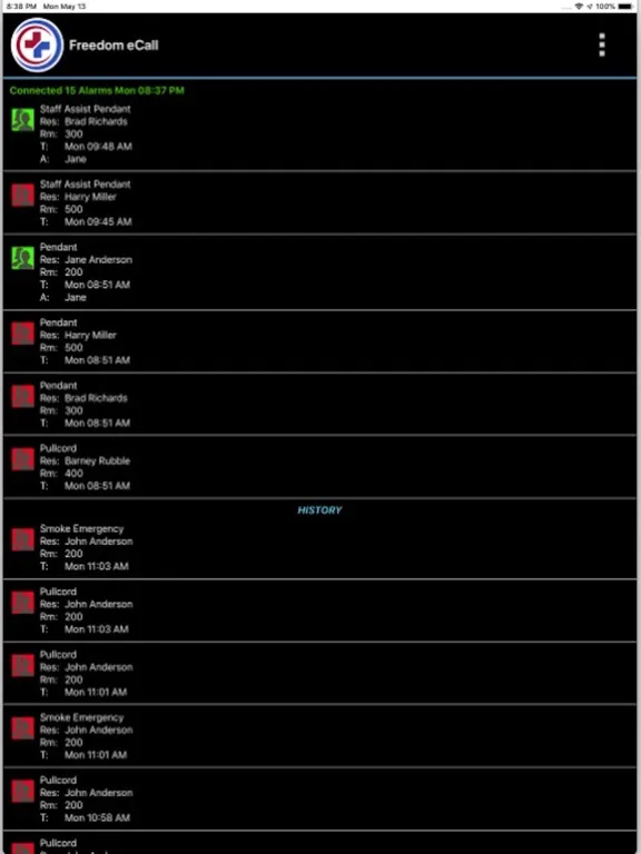 Capturas de tela do Freedom eCall iPad 