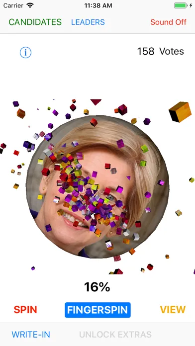 Zrzuty ekranu 2020 Election Spinner Poll