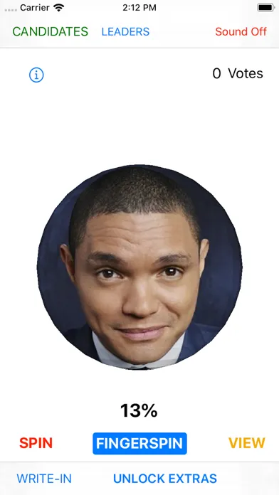Zrzuty ekranu 2020 Election Spinner Poll