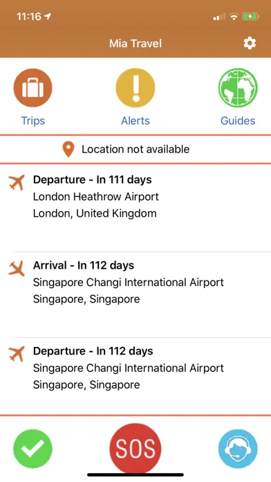 Mia Travel سکرین شاٹس