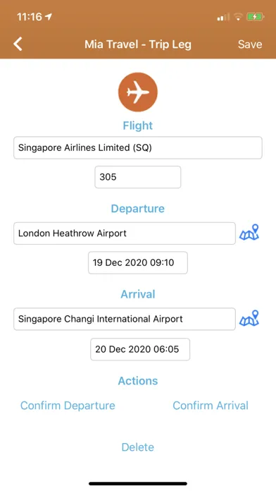 Mia Travel سکرین شاٹس