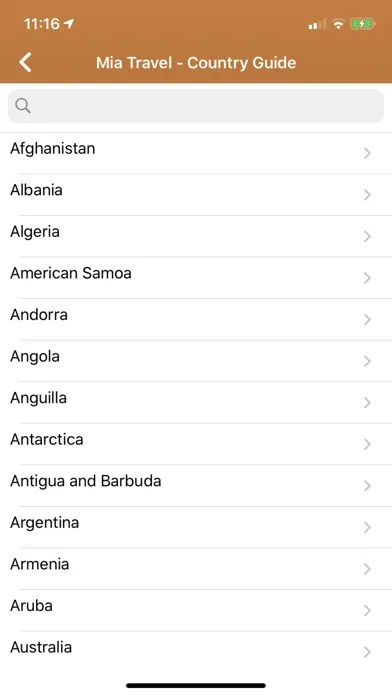 Mia Travel سکرین شاٹس