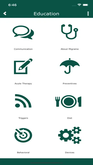 Capturas de pantalla de National Headache Foundation©
