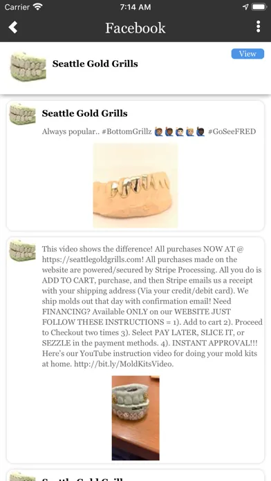 Capturas de tela do Seattle Gold Grills
