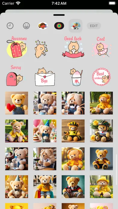 Gummy Bear Stickers Pack Screenshots