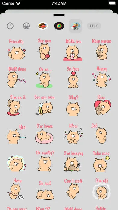 Gummy Bear Stickers Pack Screenshots