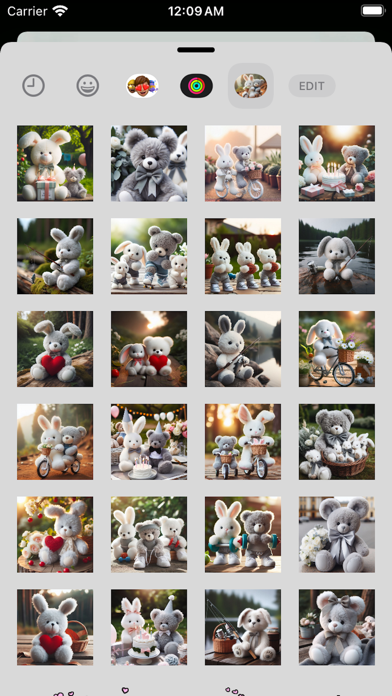 Bear & Rabbit 2 Stickers pack سکرین شاٹس
