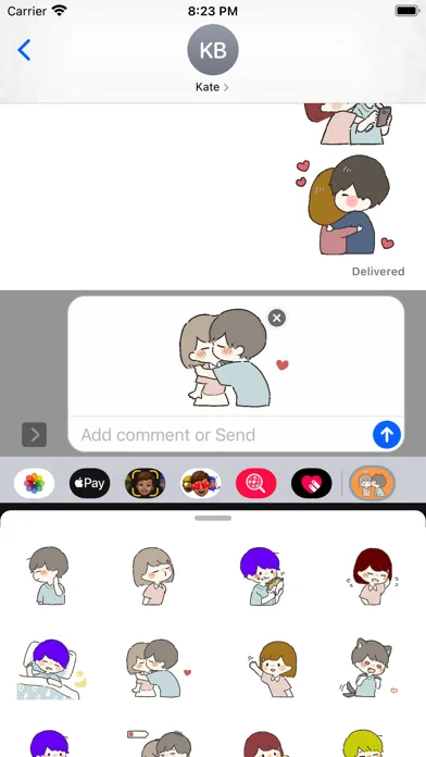 Скриншоты Boy and Girl Stickers
