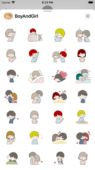 Скриншоты Boy and Girl Stickers