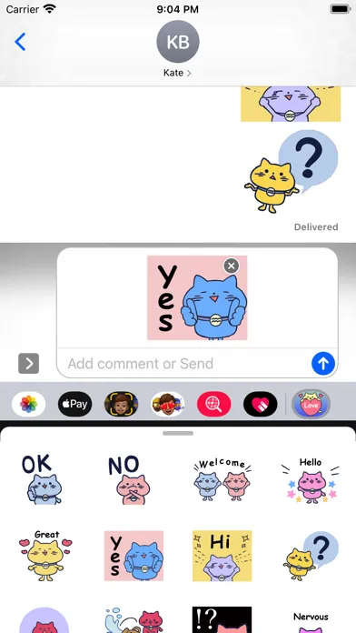 Captures d'écran de Cat Cat 1 Stickers Pack
