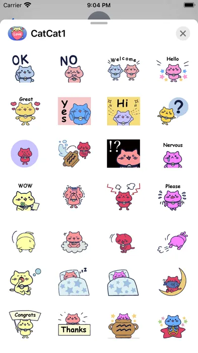 Captures d'écran de Cat Cat 1 Stickers Pack