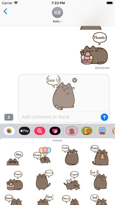 Cat Kun Stickers for iMessage Ekran Görüntüleri