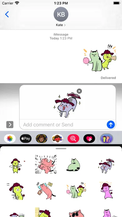 Скриншоты Cat Vs Dog 2 Stickers Pack