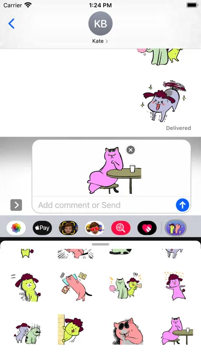 Скриншоты Cat Vs Dog 2 Stickers Pack