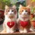 Happy Couple Cat Stickers