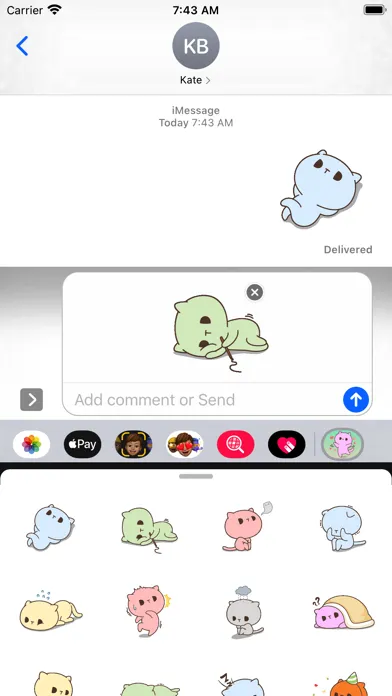 Pretty Cat 3 Stickers pack Screenshots