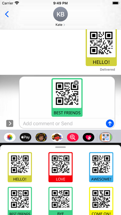 QR Code Stickers Pack स्क्रीनशॉट